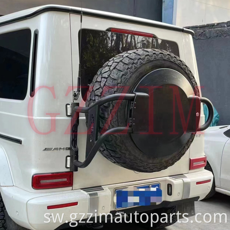 stainless spare wheel tire rack carrier cover for BRABUS